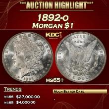 1892-o Morgan Dollar $1 ms65+ SEGS