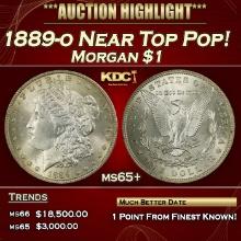 1889-o Morgan Dollar Near Top Pop! $1 Grades ms65+