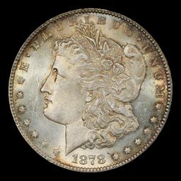 1878-p 7tf Morgan Dollar Toned $1 Grades ms64+