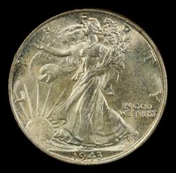 1943-p Walking Liberty Half Dollar 50c ms67 SEGS