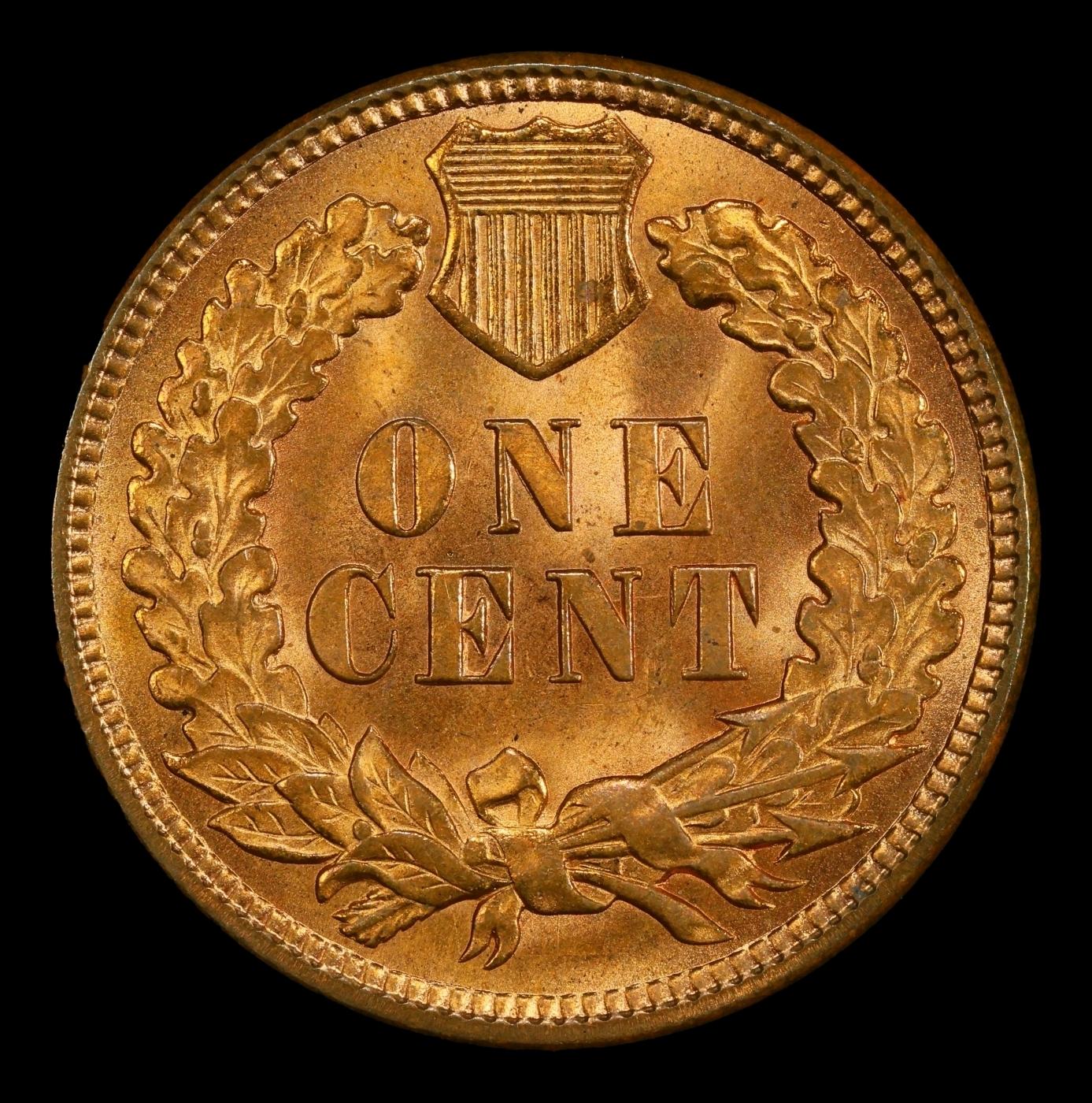 1896 Indian Cent Near Top Pop! 1c ms67 rd SEGS