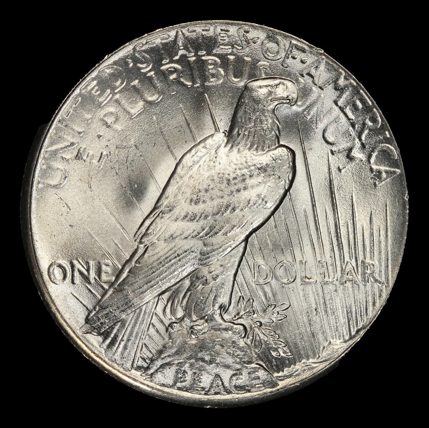 1927-p Peace Dollar Near Top Pop $1 ms65+ SEGS