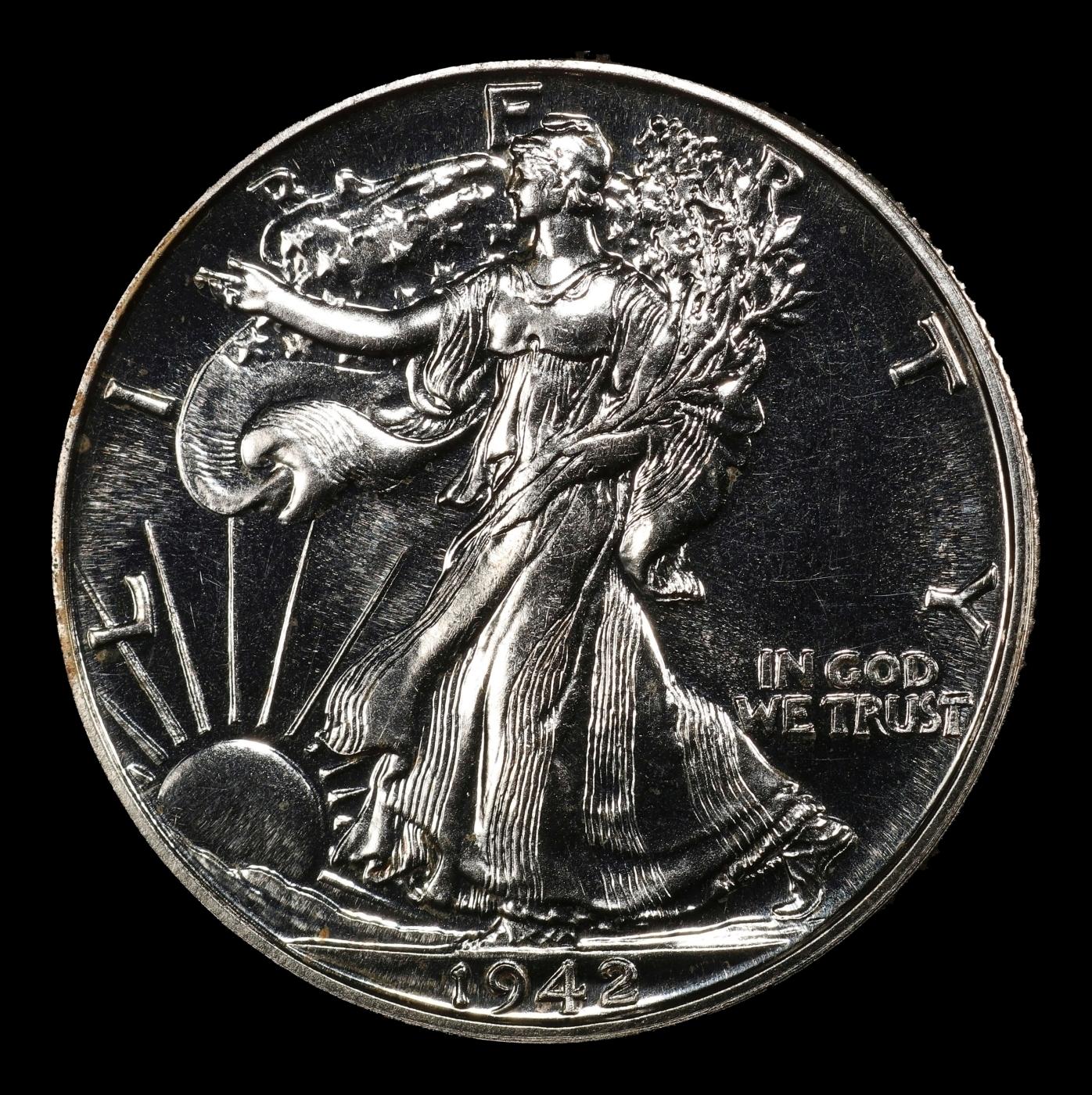 1942 Proof Walking Liberty Half Dollar Near Top Pop! 50c pr68 SEGS