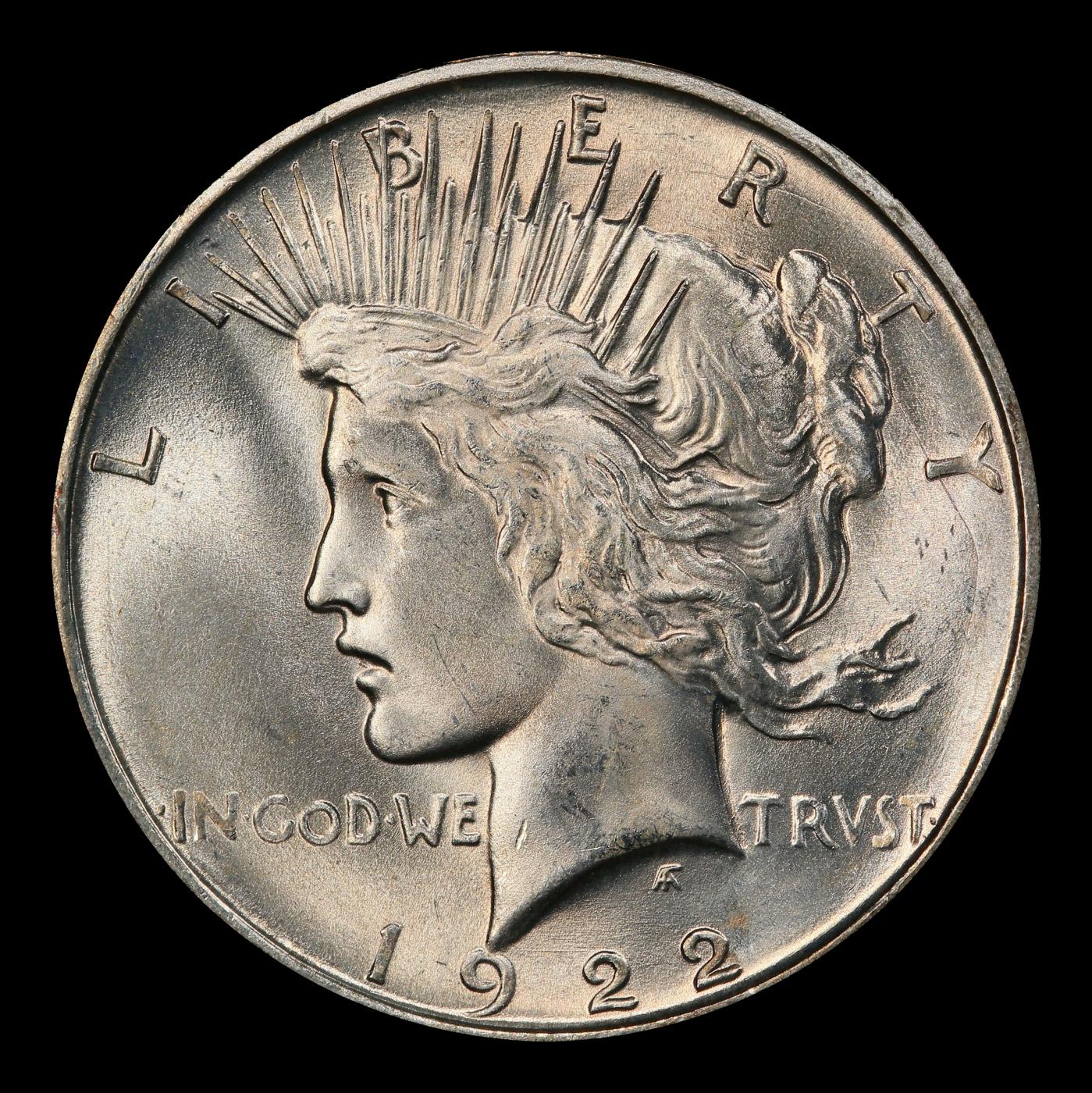 1922-d Peace Dollar $1 ms66 SEGS