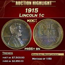 1915 Proof Lincoln Cent 1c pr66+ bn SEGS