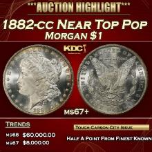 1882-cc Morgan Dollar Near Top Pop $1 ms67+ SEGS