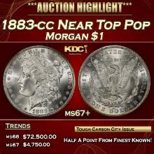 1883-cc Morgan Dollar Near Top Pop $1 ms67+ SEGS