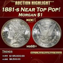1881-s Morgan Dollar Near Top Pop! $1 ms68+ SEGS