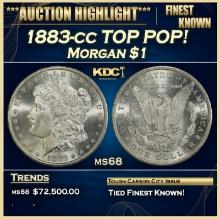 1883-cc Morgan Dollar TOP POP! $1 ms68 SEGS
