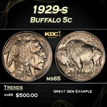 1929-s Buffalo Nickel 5c Grades GEM Unc