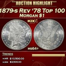 1879-s Rev '78 Top 100 Morgan Dollar $1 ms64+ SEGS