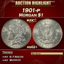 1901-p Morgan Dollar $1 ms62+ USCG