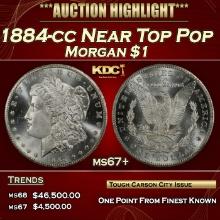 1884-cc Morgan Dollar Near Top Pop $1 ms67+ SEGS