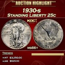 1930-s Standing Liberty Quarter 25c ms66+ SEGS