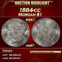 1884-cc Morgan Dollar $1 ms67 SEGS