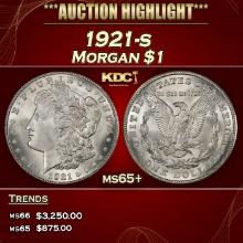 1921-s Morgan Dollar $1 ms65+ SEGS