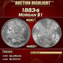 1883-s Morgan Dollar $1 ms62+ USCG