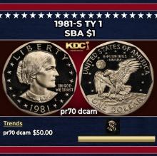 1981-s Ty 1 Proof Susan B. Anthony Dollar $1 pr70 dcam SEGS