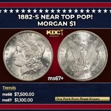 1882-s Morgan Dollar Near Top Pop! $1 ms67+ SEGS