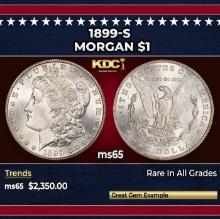 1899-s Morgan Dollar $1 ms65 SEGS