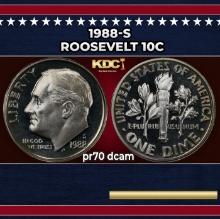 1988-s Proof Roosevelt Dime 10c pr70 dcam SEGS