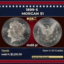1899-s Morgan Dollar $1 ms65 pl SEGS