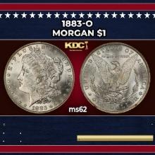 1883-o Morgan Dollar $1 Grades ms62