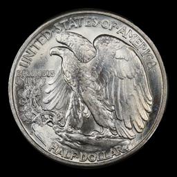1939-d Walking Liberty Half Dollar 50c Grades ms66