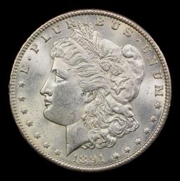 1891-cc Morgan Dollar $1 ms64+ SEGS