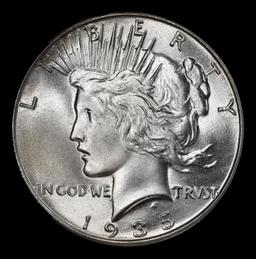 1935-p Peace Dollar Near Top Pop $1 ms66+ SEGS