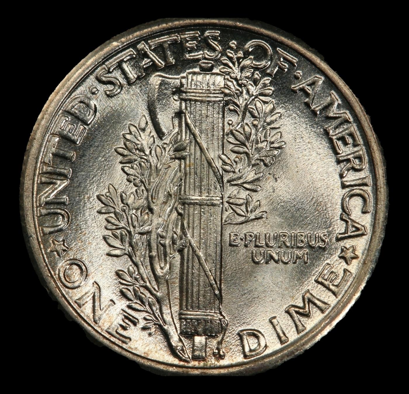 1927-p Mercury Dime Near Top Pop! 10c ms67+ FSB SEGS