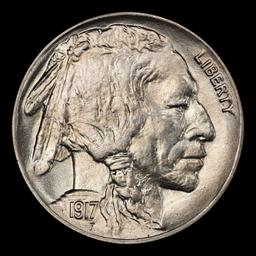 1917-p Buffalo Nickel Near Top Pop! 5c ms67+ SEGS