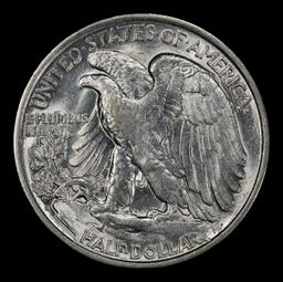 1917-s Reverse Walking Liberty Half Dollar 50c ms63 USCG