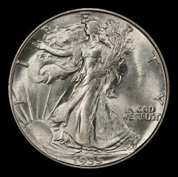 1935-d Walking Liberty Half Dollar 50c ms65 SEGS
