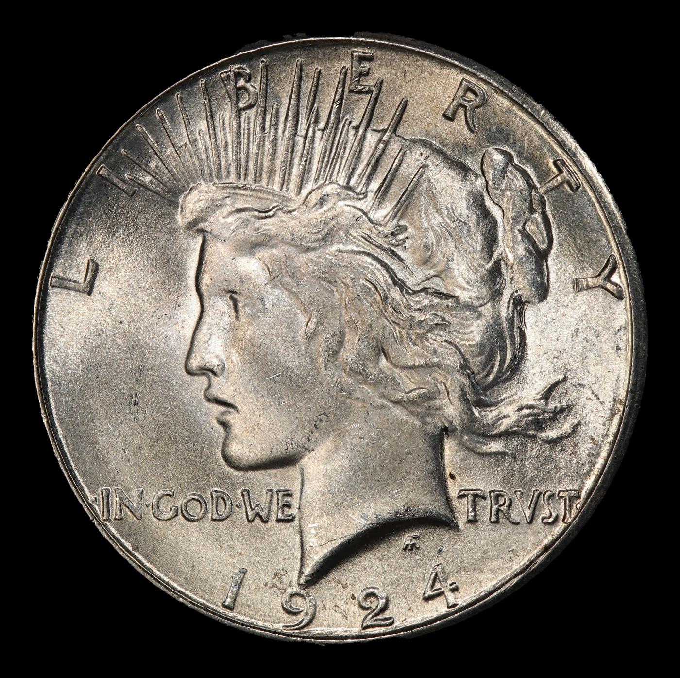 1924-s Peace Dollar Near Top Pop $1 ms65 SEGS