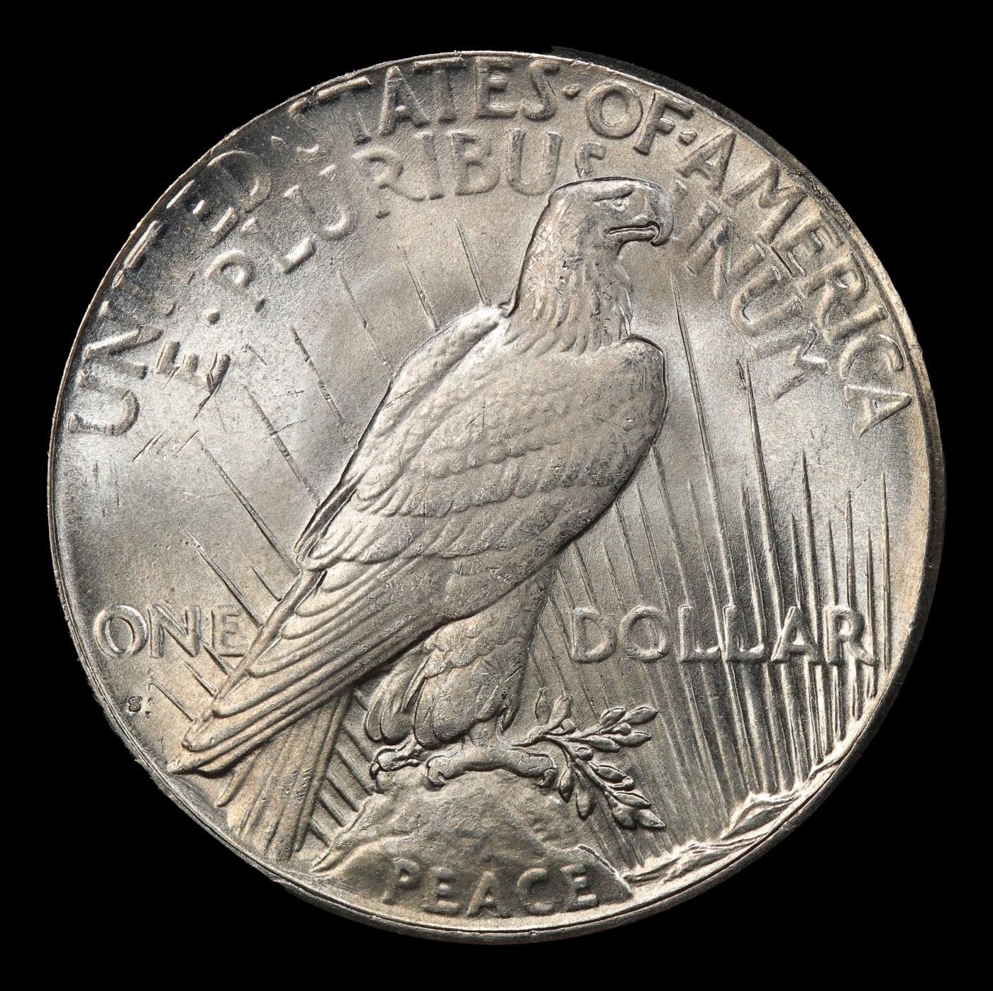 1924-s Peace Dollar Near Top Pop $1 ms65 SEGS