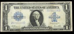 1923 $1 large size Silver Certificate Grades vf++ Signatures Woods/White