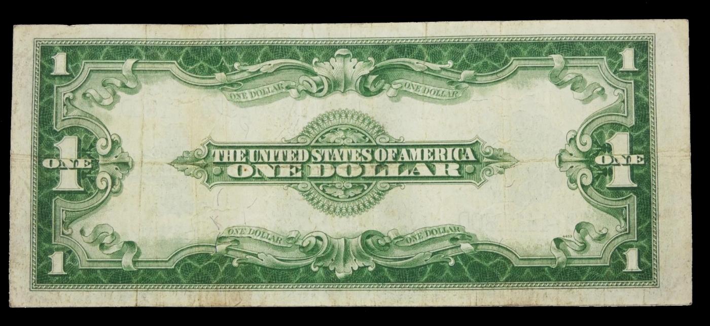 1923 $1 large size Silver Certificate Grades vf++ Signatures Woods/White