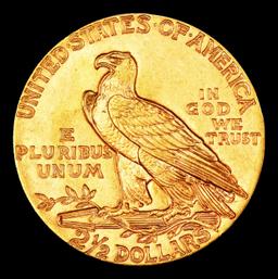 1928-p Gold Indian Quarter Eagle Near Top Pop! $2 1/2 ms66 USCG