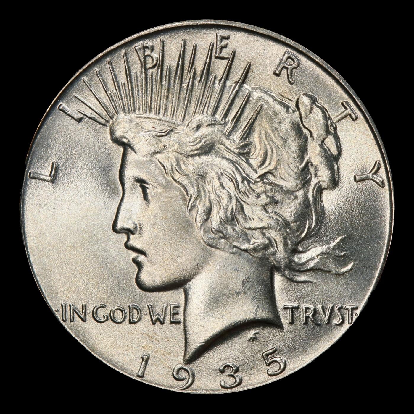 1935-p Peace Dollar TOP POP! $1 ms67 SEGS