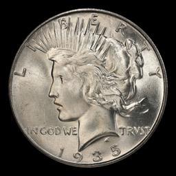 1935-s Peace Dollar Near Top Pop $1 ms66 SEGS