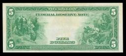 1914 $5 Large Size Red Seal FRN Rare Red Seal Grades xf FR-835