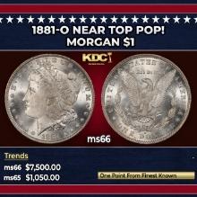1881-o Morgan Dollar Near Top Pop! $1 ms66 SEGS