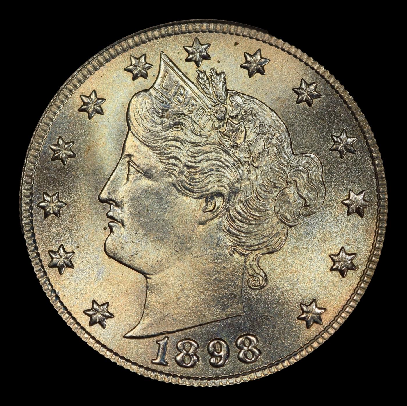 1898 Liberty Nickel TOP POP! 5c ms67 SEGS