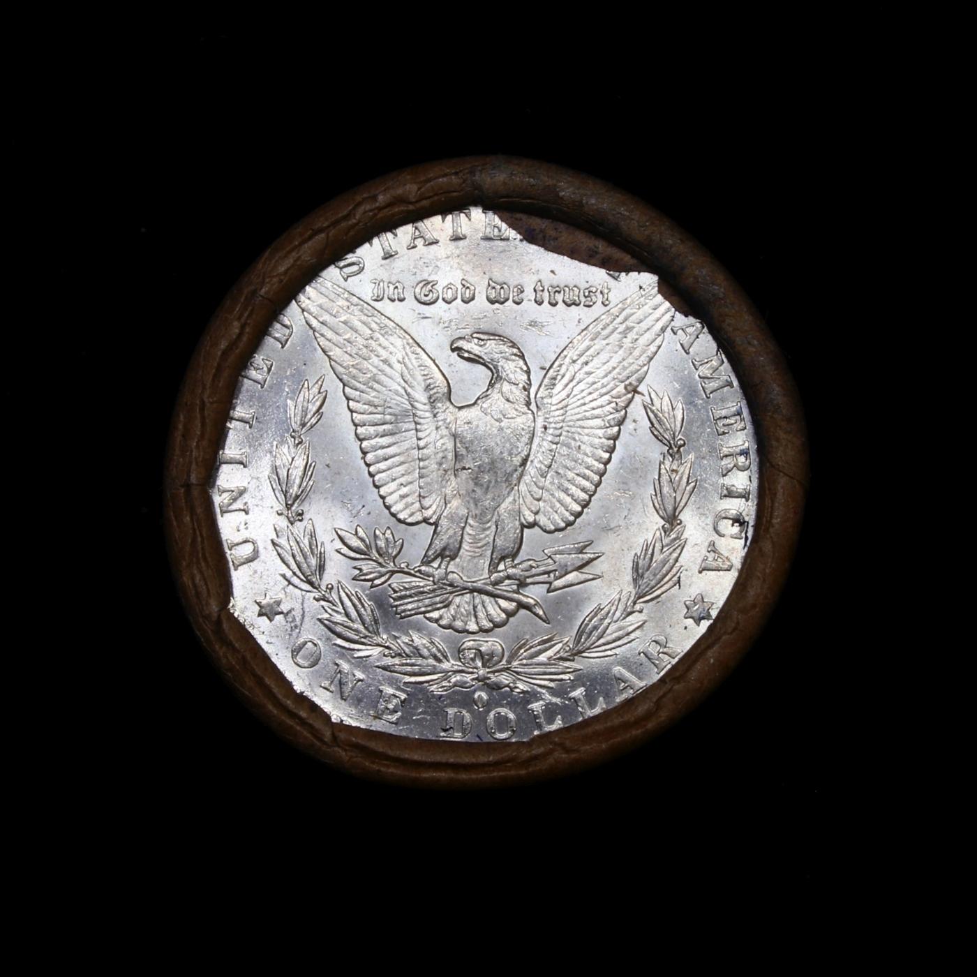 Full solid date 1884-o Uncirculated Morgan silver dollar roll, 20 coins