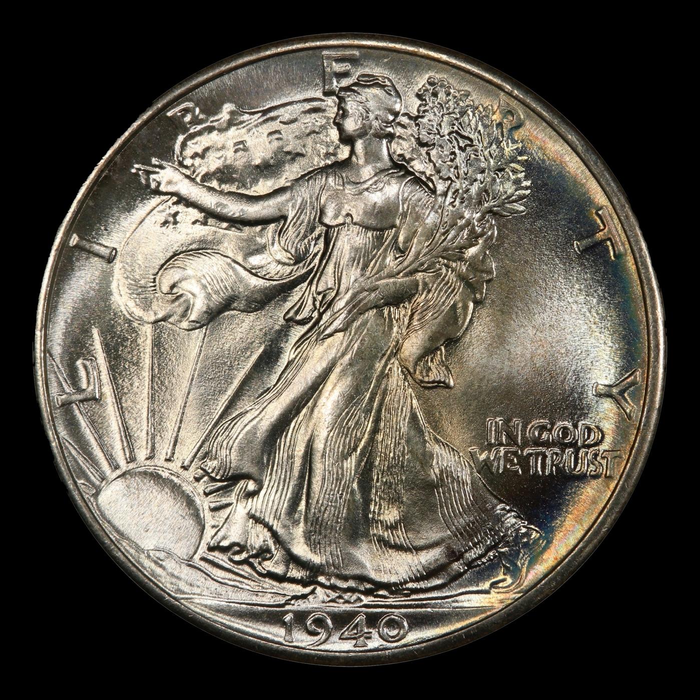 1940-p Walking Liberty Half Dollar TOP POP! 50c ms68+ SEGS
