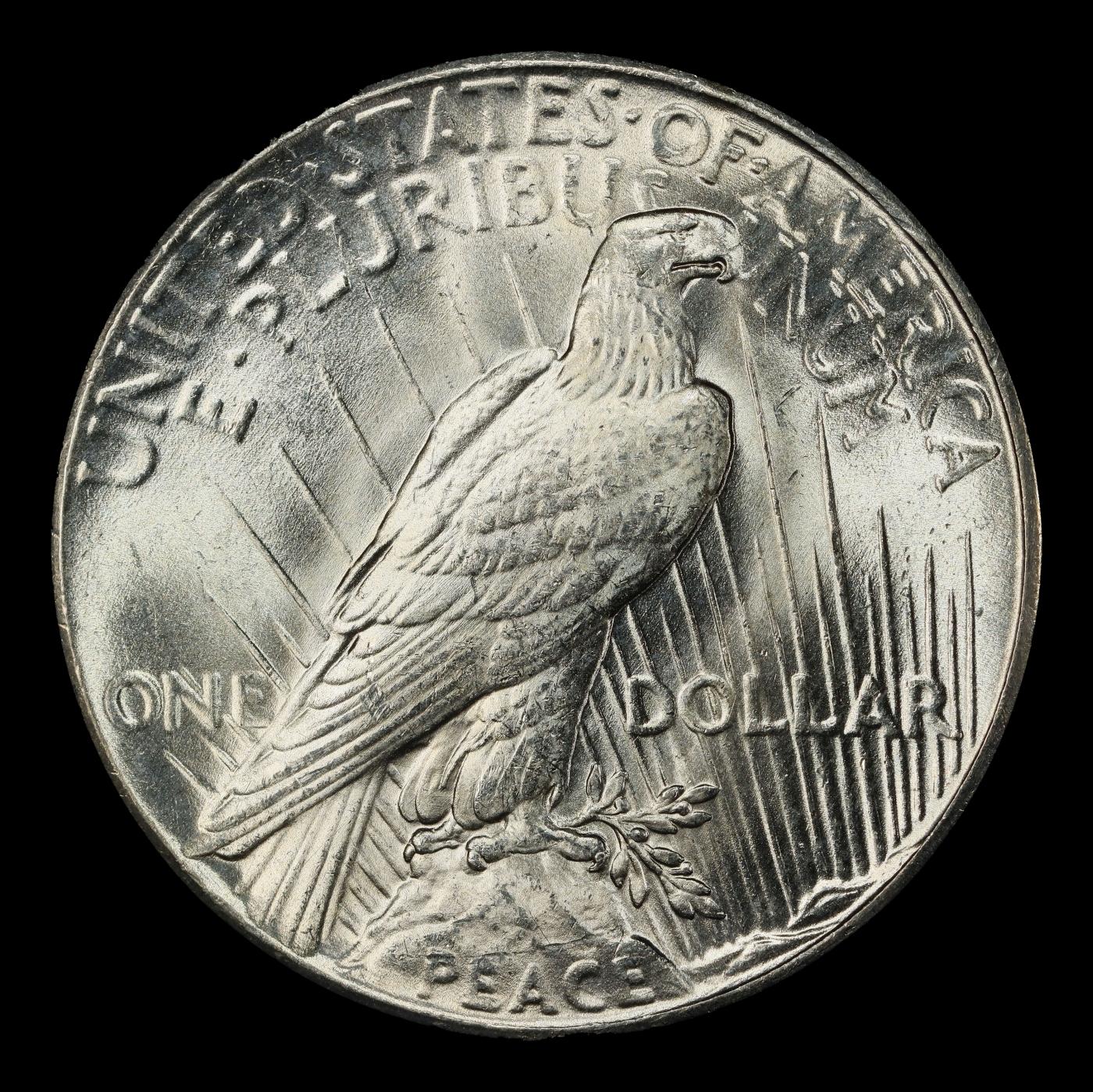1926-p Peace Dollar $1 Grades ms65