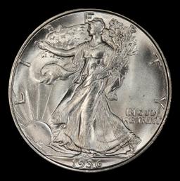 1936-d Walking Liberty Half Dollar 50c Grades ms65