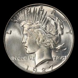 1927-s Peace Dollar Near Top Pop $1 ms65 SEGS