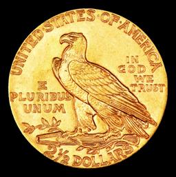 1928-p Gold Indian Quarter Eagle Near Top Pop! $2 1/2 ms66 USCG